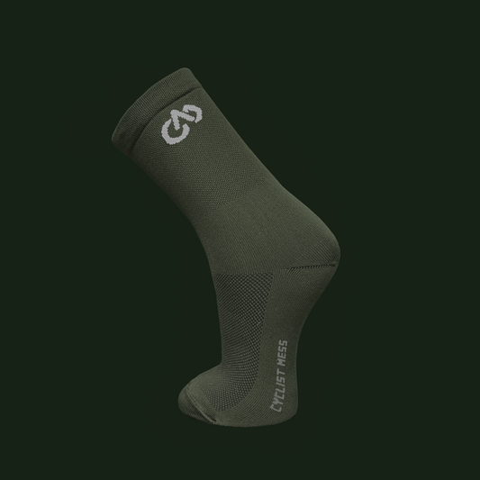 Olive NNPQ Cycling Socks
