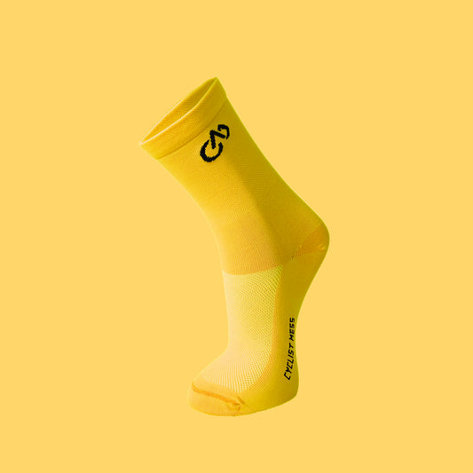 Yellow NNPQ Cycling Socks