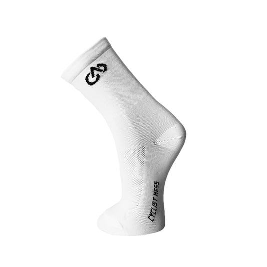 White NNPQ Cycling Socks