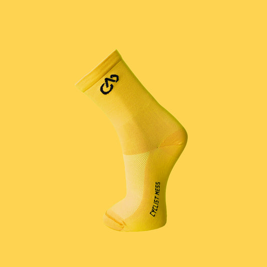 Yellow NNPQ Cycling Socks
